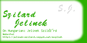 szilard jelinek business card